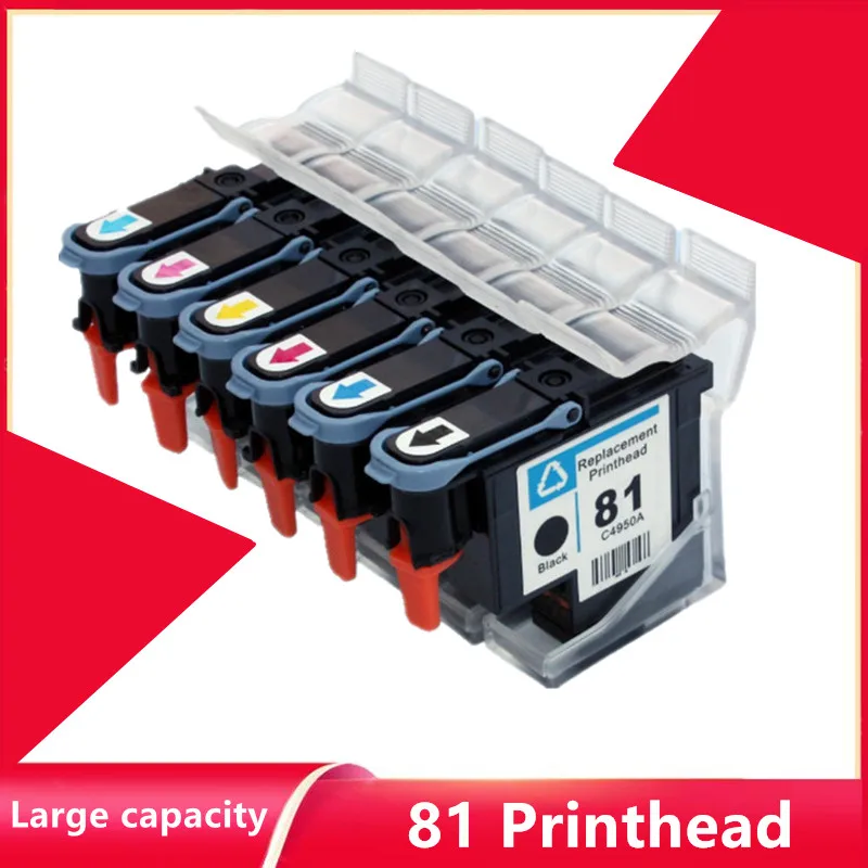 Cabezal de impresión para HP 81, Compatible con HP81, Designjet 5000 5000PC 5500 5500PS