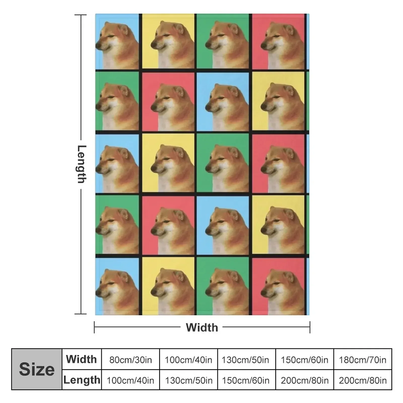 Новое одеяло Cheems-Doge Cover зимние кровати для пикника диван пледы