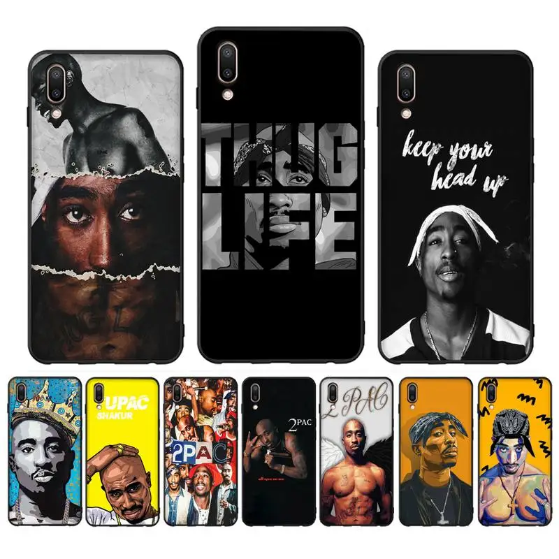 

Rapper 2pac singer Tupac Phone Case for Samsung A51 A30s A52 A71 A12 for Huawei Honor 10i for OPPO vivo Y11 cover