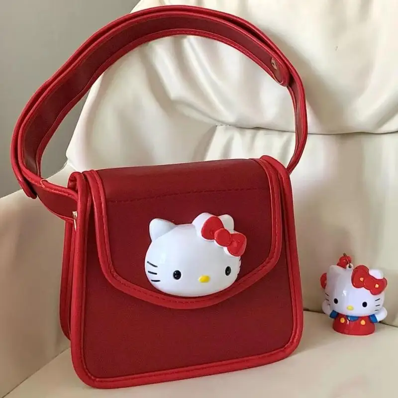 

Sanrio Kawaii Anime Figure Hello Kitty Messenger Bag Y2K Creativity Cute Cartoon Sweet Cool Fashion Girl Wild Tiktok New Style