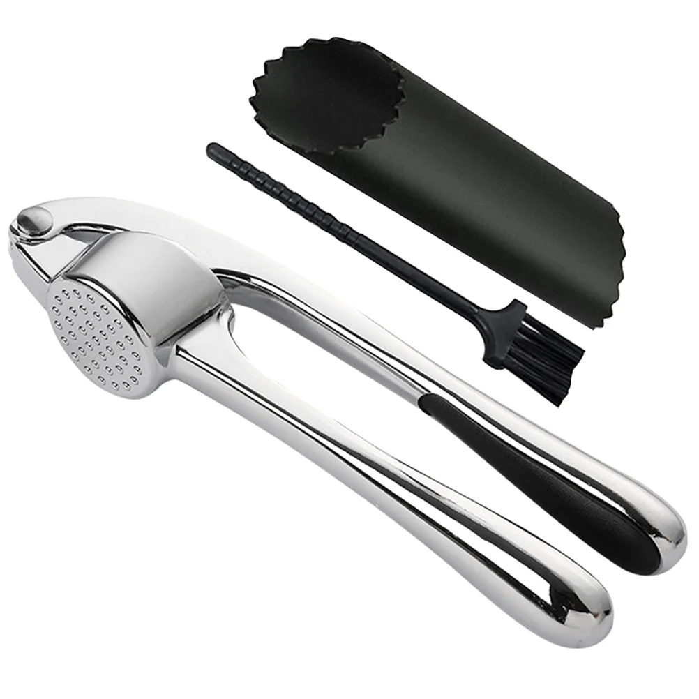 

Garlic Press Crusher Mincer Onion Presser Masher Stainless Steel Tool Rocker Ginger Chili Manual Keeper Metal Squeezer