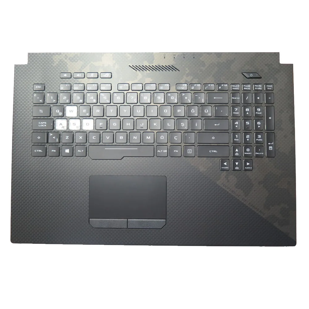 

Клавиатура для ноутбука ASUS 90NR01Y1-R30TA0 90NR01Y1-R30TU0 Черная топ -корпус Backlit Black Thailand Ti/Turkish TR -клавиатура