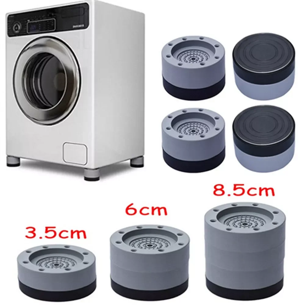 

4Pcs/lot Anti Vibration Feet Pads Rubber Legs Slipstop Silent Skid Raiser Mat Washing Machine Support Dampers Stand Furniture