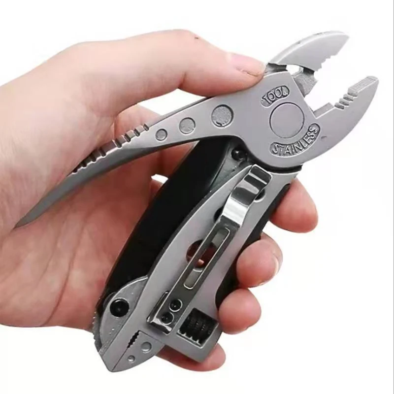 

Outdoor Multitool Pliers Pocket Knife Screwdriver Set Kit Adjustable Wrench Jaw Spanner Mini Repair Hand Tools Pocket Portable