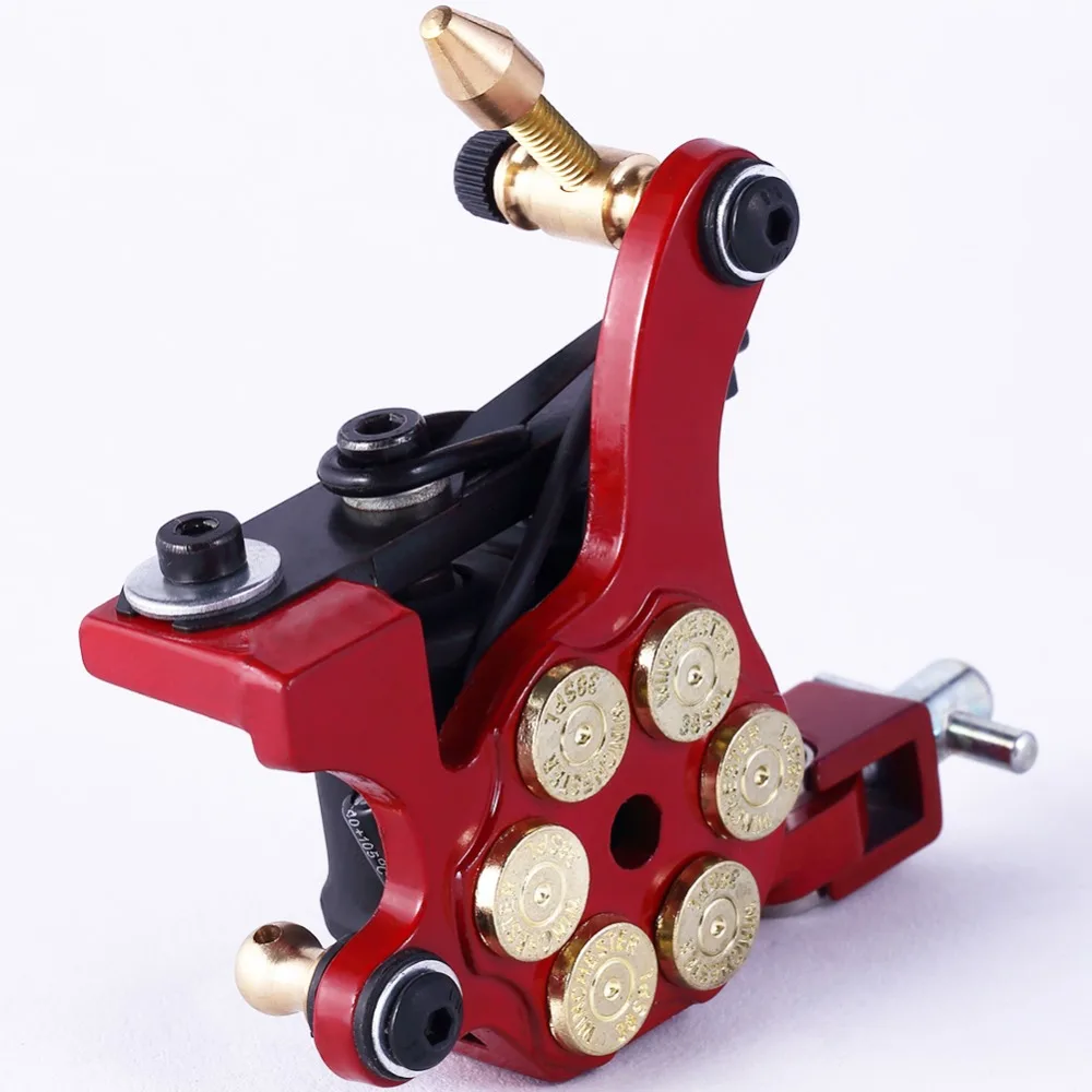 EMALLA Coil Tattoo Machine Iron 10 Coils Gun 3 Colors лайнер Shader для игл татуировок Макияж Татуировка