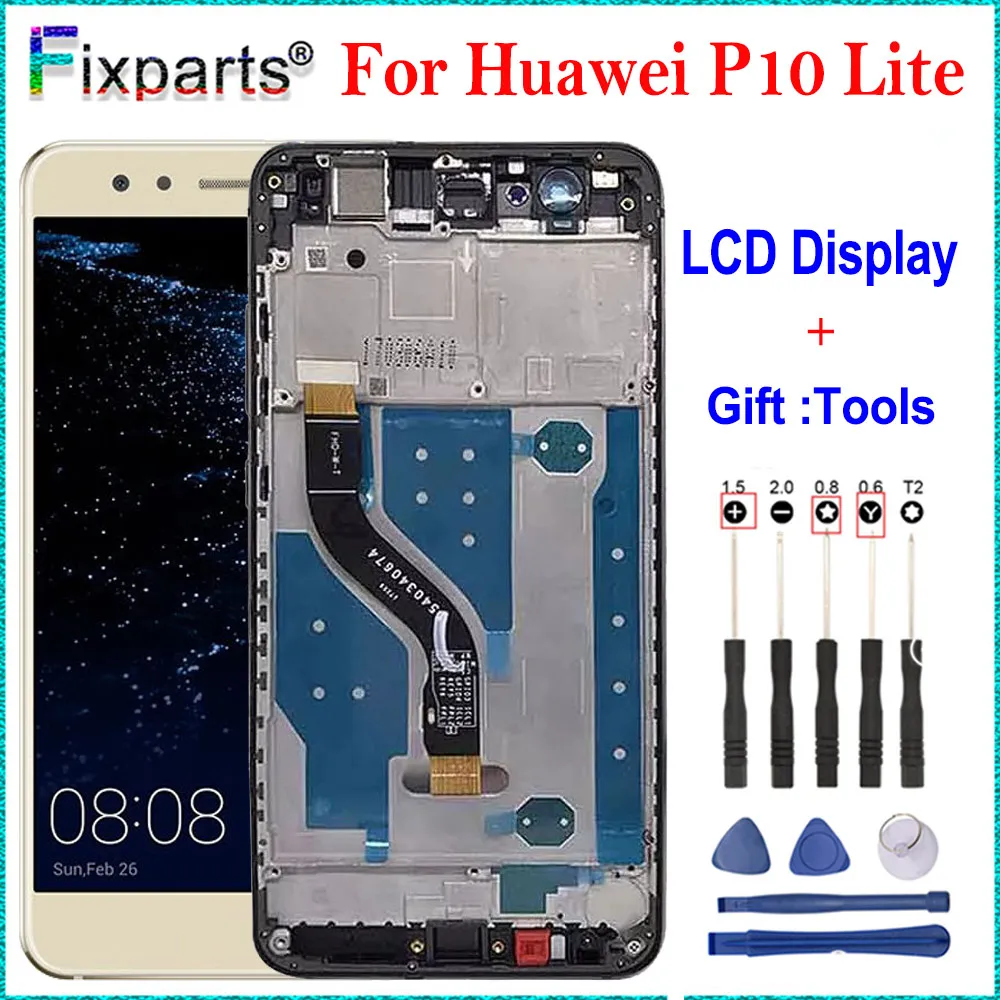 

Полностью протестированный ЖК-дисплей 5,2 дюйма для Huawei P10 Lite, сенсорный экран, дигитайзер в сборе, запасные части для Huawei P10 Lite, ЖК-дисплей