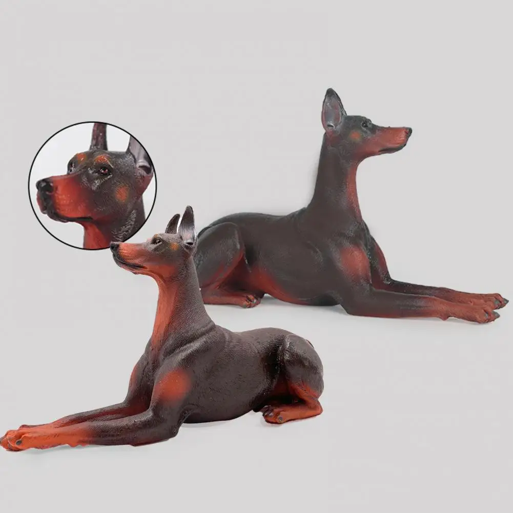 

Burrs-free Accessory Creative Gifts Doberman Pinscher Statue for Family