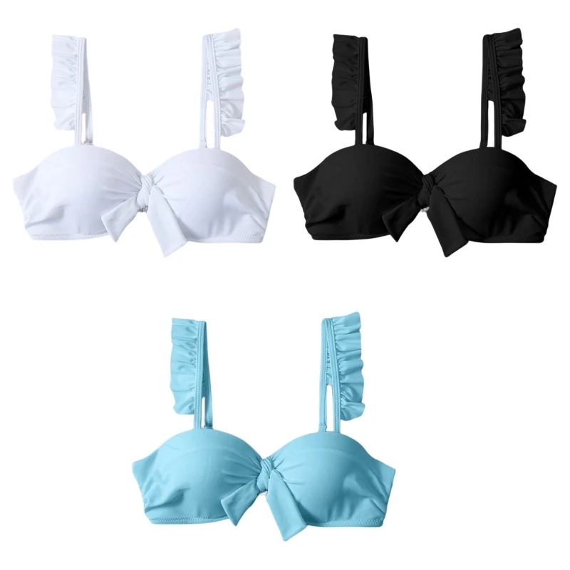 

A5KC, подходящие ко всему искусственные топы, милое бикини с бантом, женские пляжные Топы