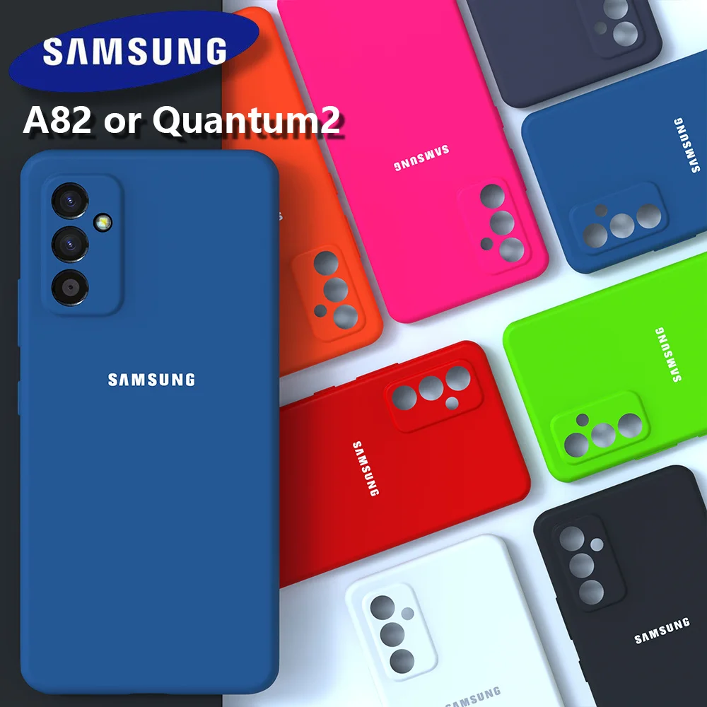 

For Samsung Galaxy A82 Case High Quality Soft Silicone Cover Silky Touch Protective Shell A82 or Quantum2