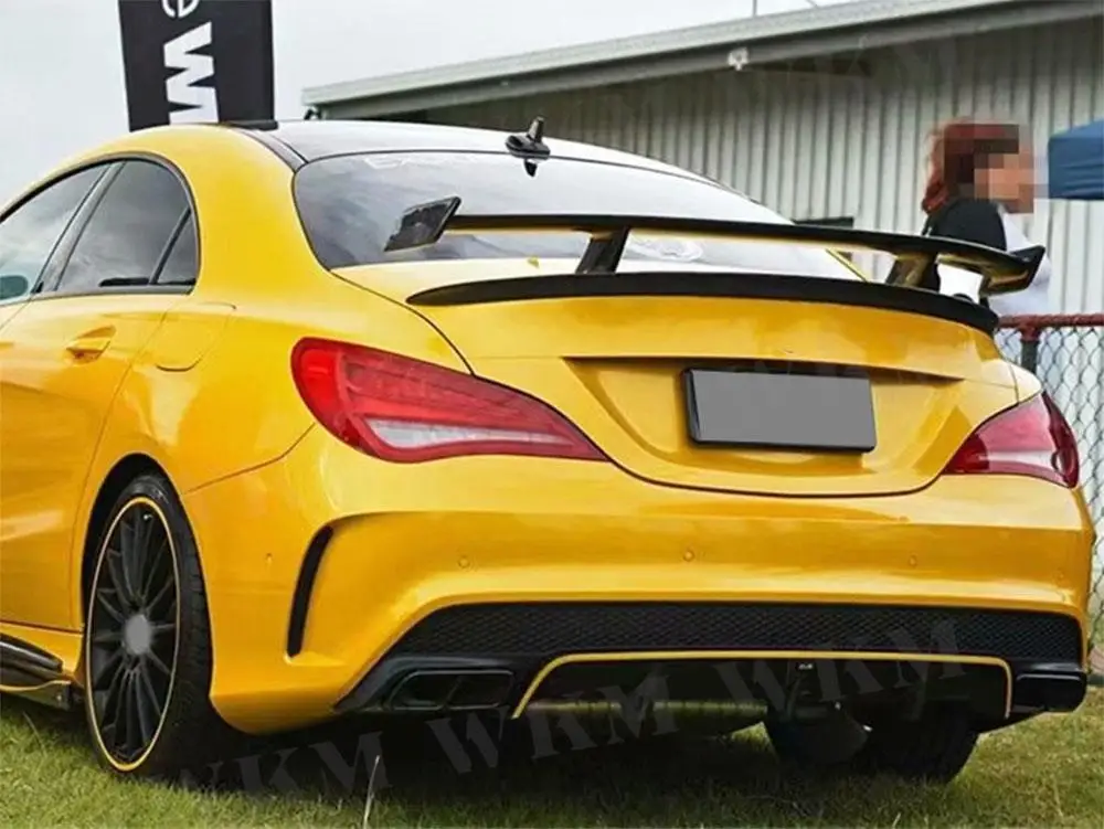 Задний диффузор из углеродного волокна 3 шт. стиль R для Mercedes Benz CLA W117 CLA180 CLA200 CLA250