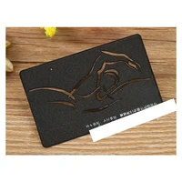 custom black metal card business card vip card vip magnetic stripe card member stored value card making jewelry gold card