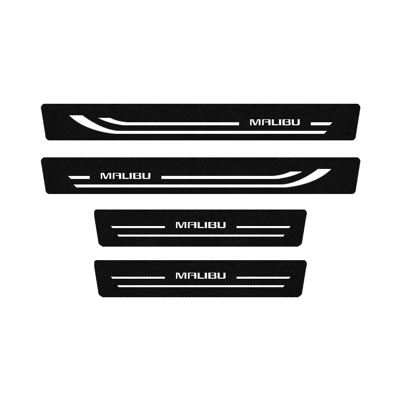 

4 шт. новый автомобильный порог для Chevrolet Malibu, защитные наклейки для педали, защитные волокнистые декоративные наклейки, аксессуары для тюнингаd