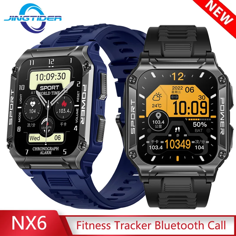 

Смарт-часы JingTider мужские спортивные, водостойкие, IP68, Bluetooth