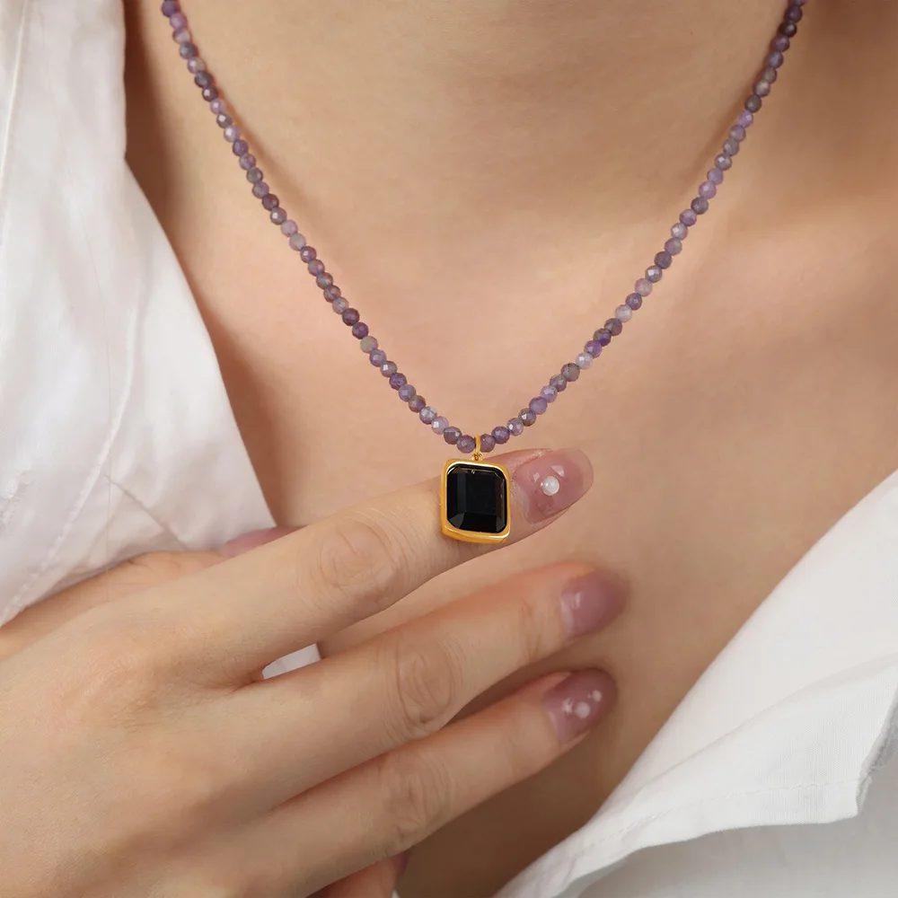 Ожерелья с блестящими кристаллами простые маленькие ожерелья бусинами