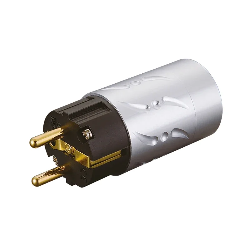 1 пара алюминиевых сплавов VE502G VF502G позолоченная вилка европейского стандарта