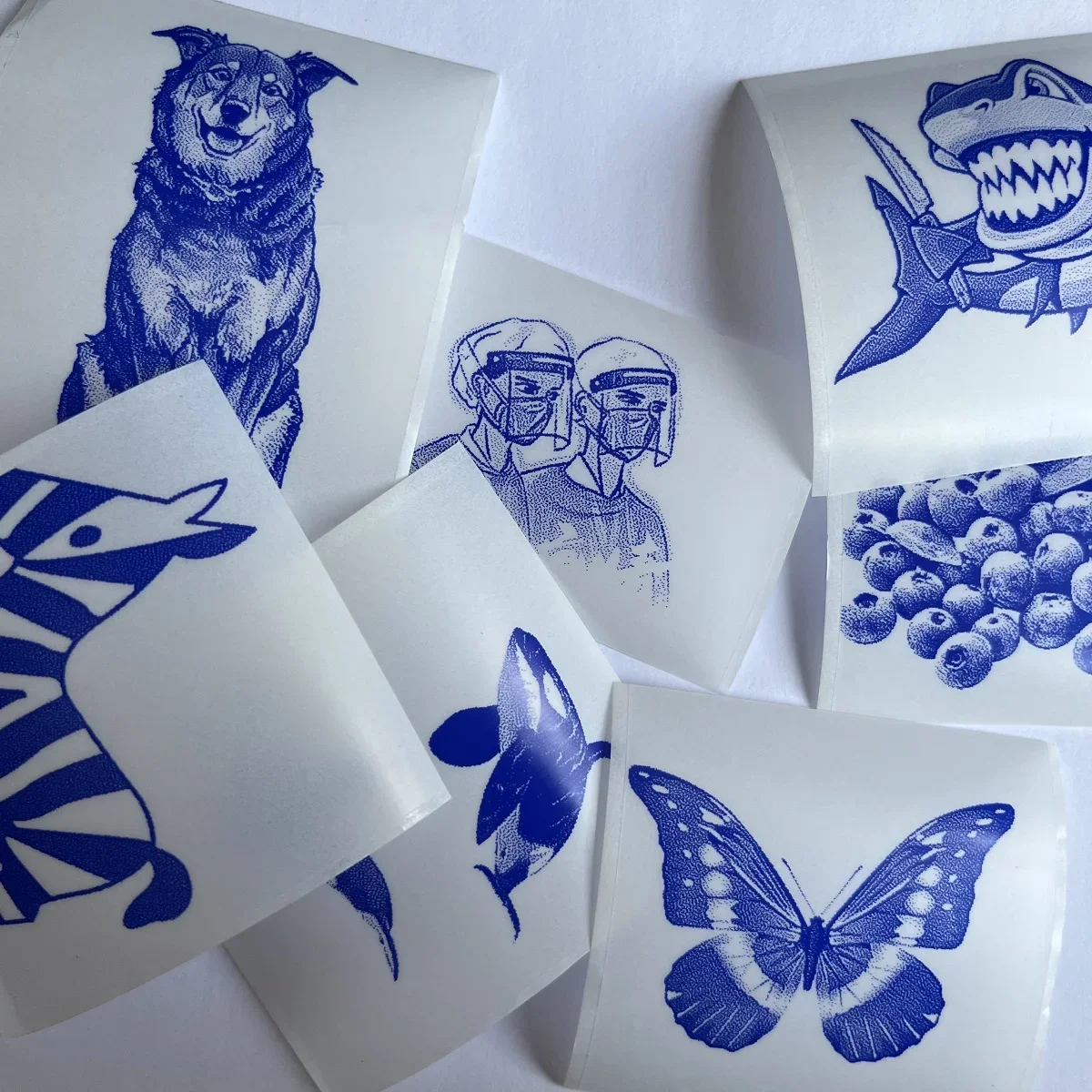 1 рулон прозрачная фотобумага синяя на прозрачной термопечати мгновенный HD