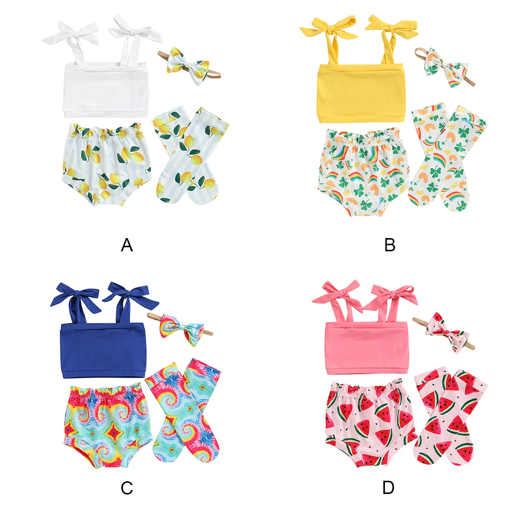 

4 шт./комплект, Детские хлопковые носки без рукавов