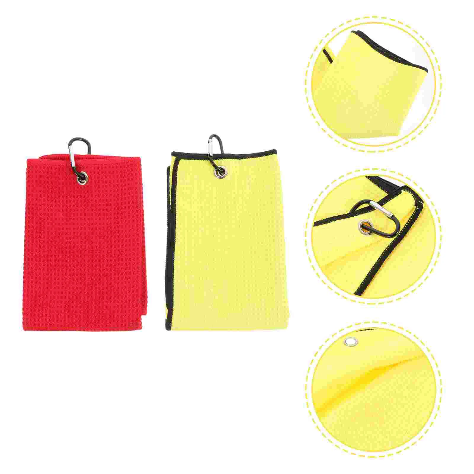 

Полотенца для гольфа из полиэстера, 2 шт., удобные полотенца, впитывающие пот