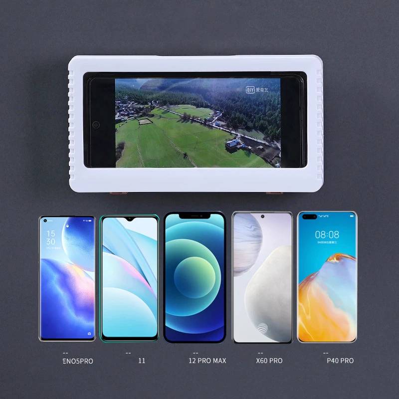 Держатель для телефона ванной комнаты водонепроницаемый чехол настенное