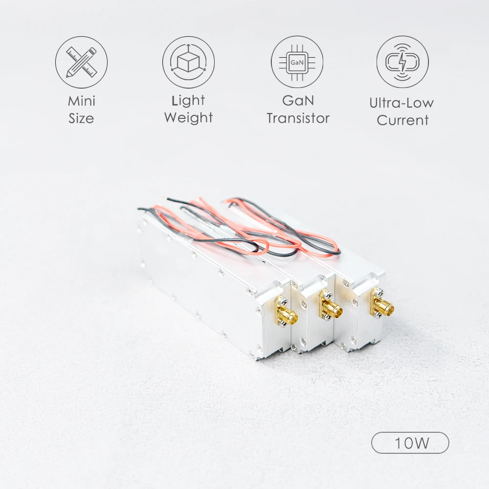 10 Вт 700-800 м 800-950 950-1050 50 модуль GAN усилитель мощности RF источник сигнала дрона
