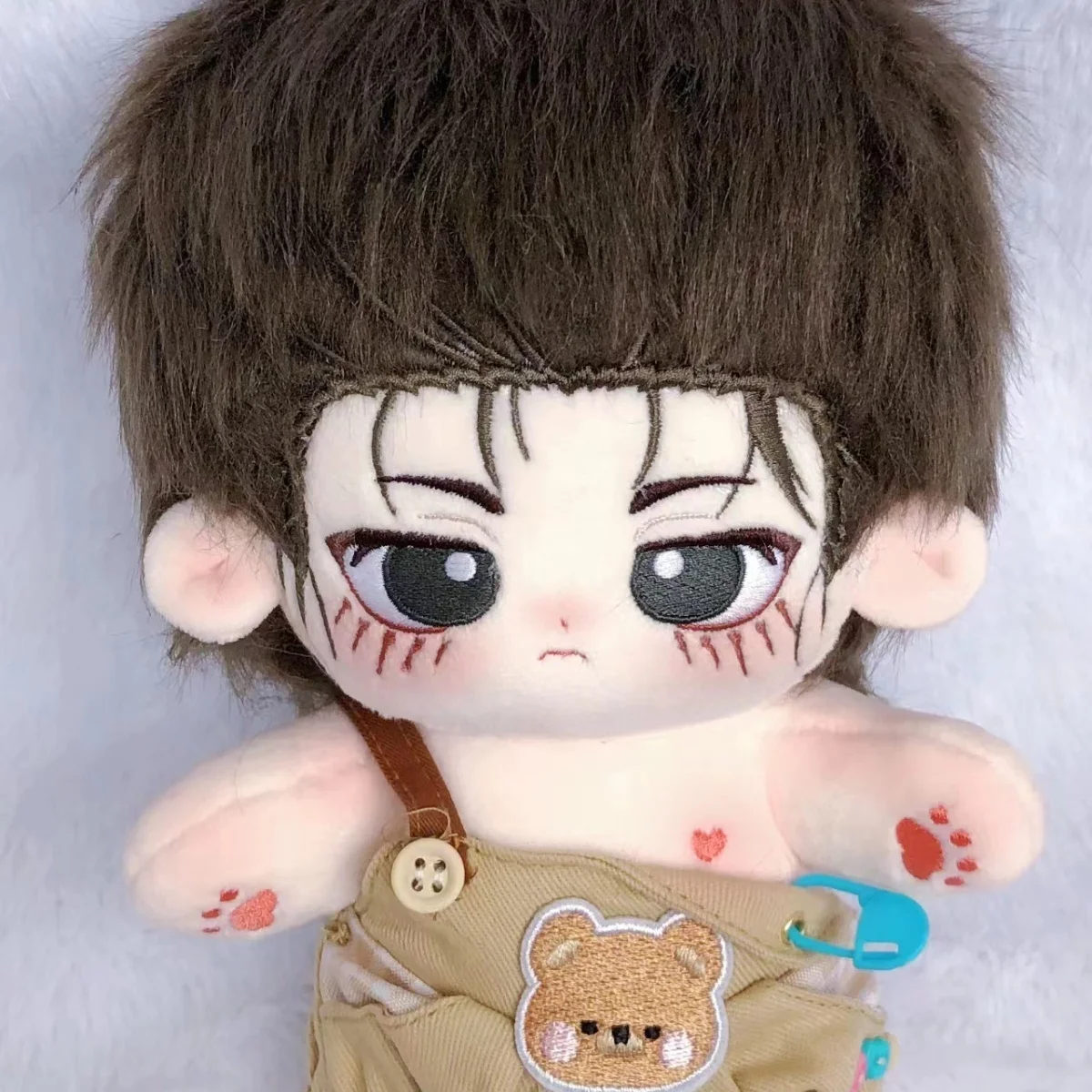 

Japan Anime Attack On Titan Eren Jaeger Cute Plush Stuffed Doll Body Cotton Dress Up Dolls Plushie Pillow Xmas Gift 20CM