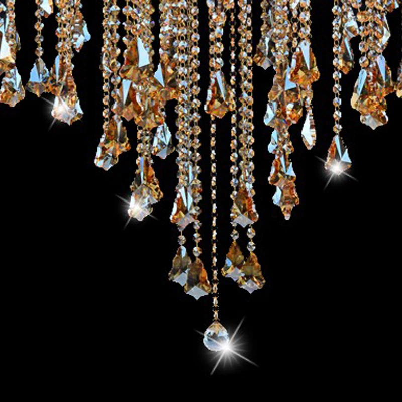 Большие хрустальные люстры современное освещение для столовой роскошное