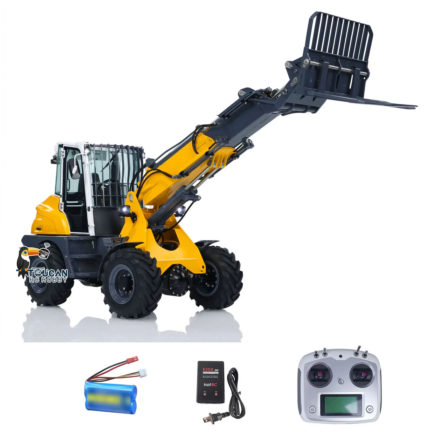 В ПРОДАЖЕ LESU AT1050 RC Гидравлический погрузчик AOUE масштаб 1/14 Телескопический рычаг