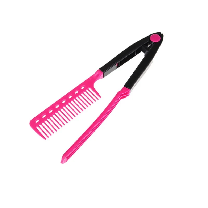 

V-образная прямая пластиковая расческа для укладки волос