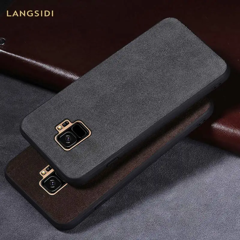 LANGSIDI Turn fur Sweatproof Anti-fall phone case for Samsung Galaxy S8 S8plus S9 S9plus Note 8 All inclusive protective case