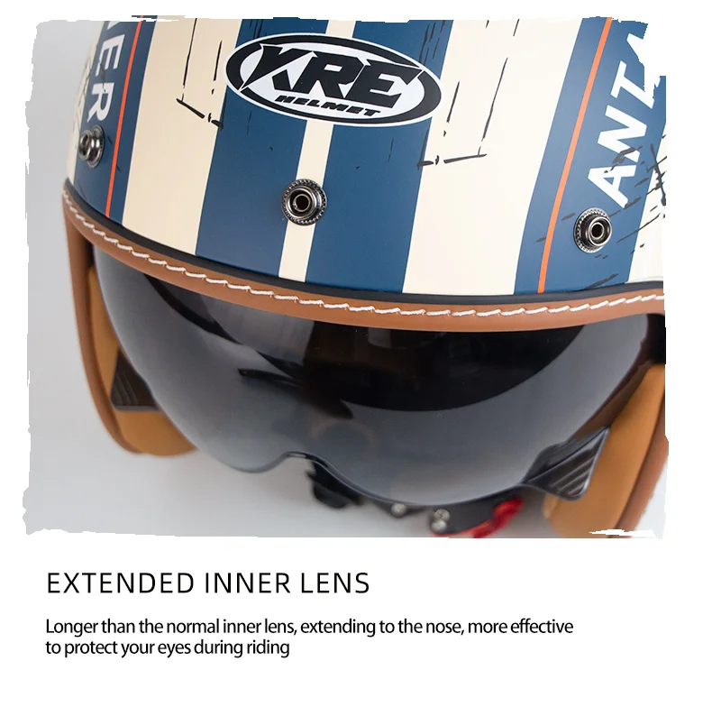 Винтажный мотоциклетный шлем Harley Летний для поездок на открытом воздухе