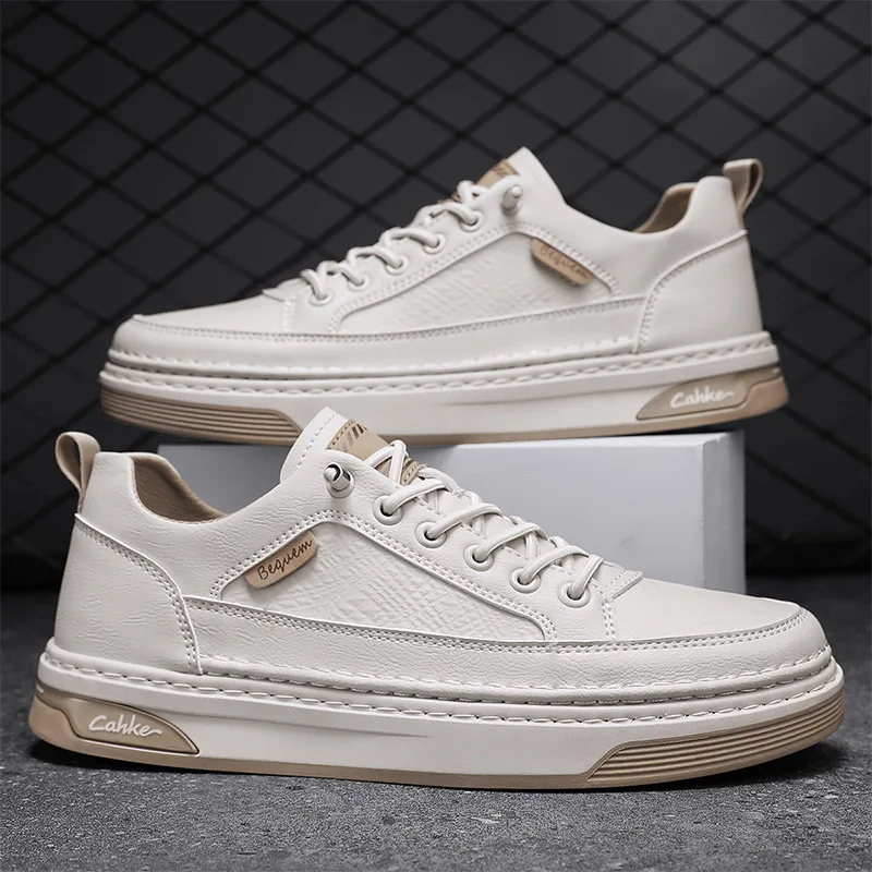 

Мужские кожаные кроссовки без шнуровки, черные повседневные туфли на плоской подошве, для скейтборда, молодежная Уличная обувь на осень 2023