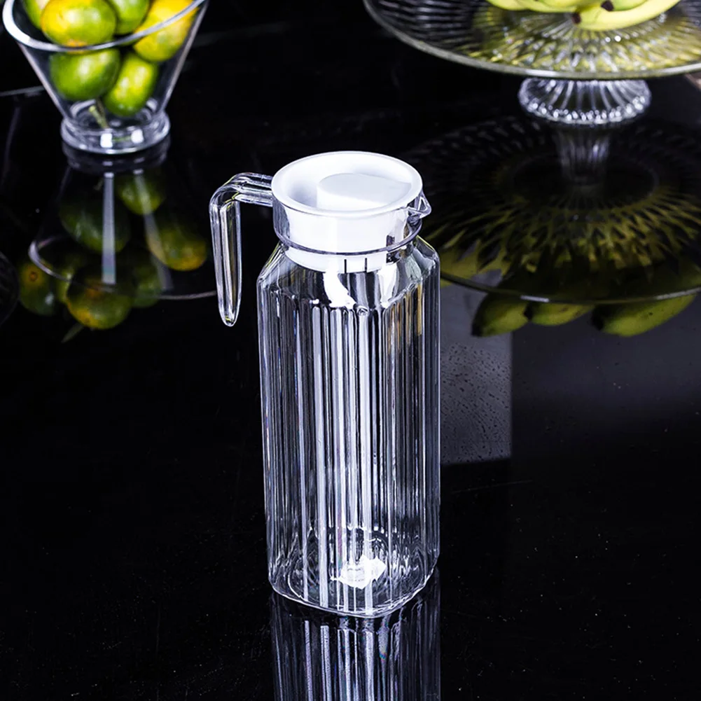 

1.1L Water Juice JUG Pitcher GLASS BOTTLE Cocktail Fridge Kitchen Home Lid For Storing Fresh Juices Drinks Kitchen Tools