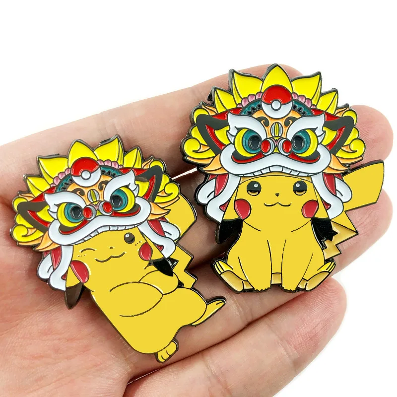 

Anime Pokemon Enamel Pins Collect Tony Au Kit Yee Pikachu Metal Cartoon Brooch Backpack Hat Bag Collar Lapel Badges