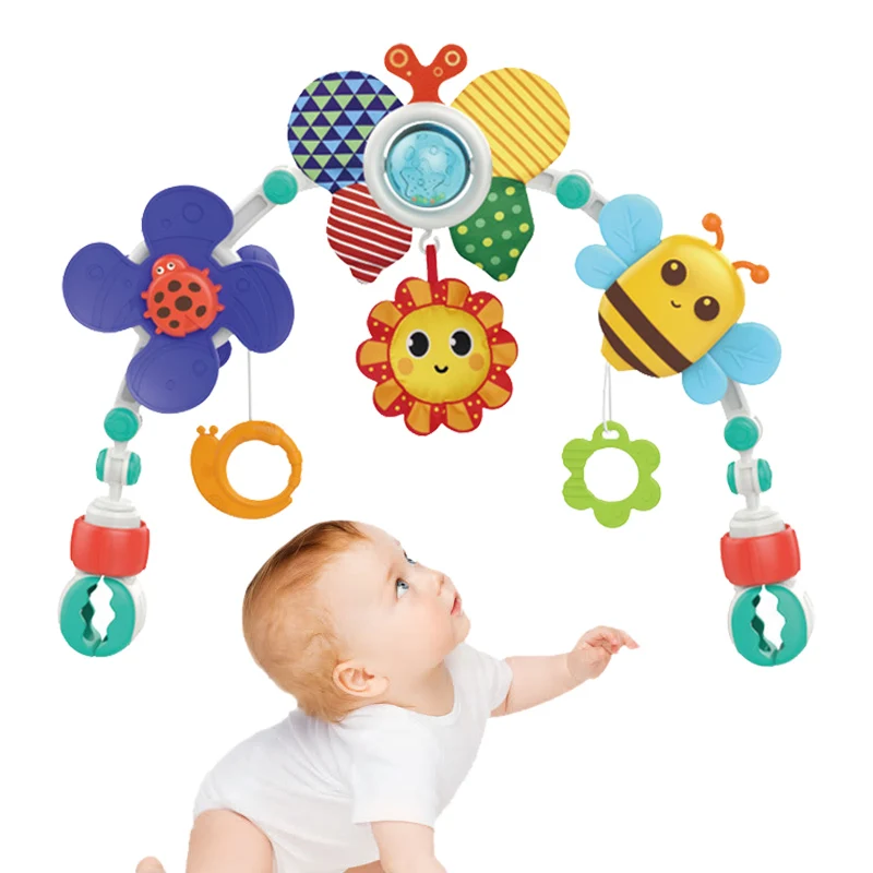 

Newborn Crib Hanging Bed Bell Rattles Toys Handcart Hanging Bell Educational Montessori Education Toy Baby 0-24 Monthsl Gift