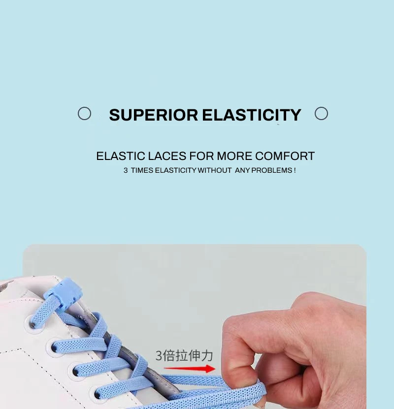 No Tie Elastic Shoelaces For Kids Adult Sneakers Shoelace  Automatic Fixer Quick Lazy Laces Shoe Strings Pink Red