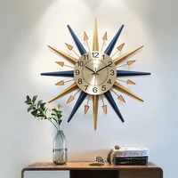 metal wall clock minimalist sun handmade digital iron wrought clock 3d led digital alarm clocks wall modern home decor wandklok