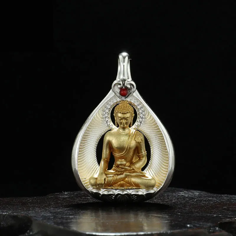 Медный Непал Тилия Europaea Подвеска Sakya Ami Bhais Voiaguru Guanyin God of Wealth King Tibet Manshu Ожерелье