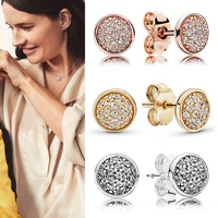 original 925 %d1%81%d0%b5%d1%80%d1%8c%d0%b3%d0%b8 silver pan earrings creative round pan earrings for women wedding gift fashion jewelry