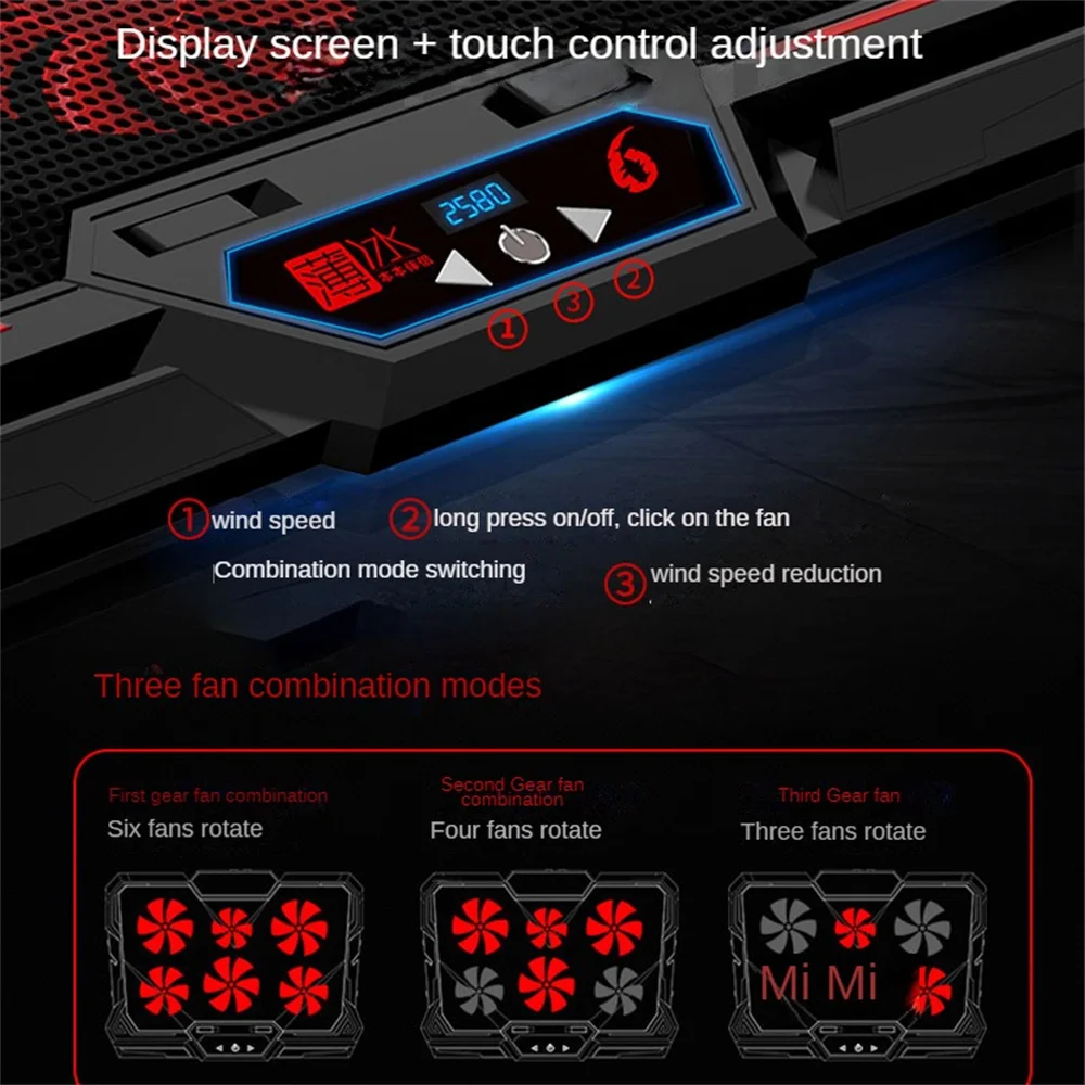 

Cooling Method Fan Cooling Radiator Freely Adjustable Ergonomic Design With A 28 ° Heat Dissipation Base Quiet Companionship