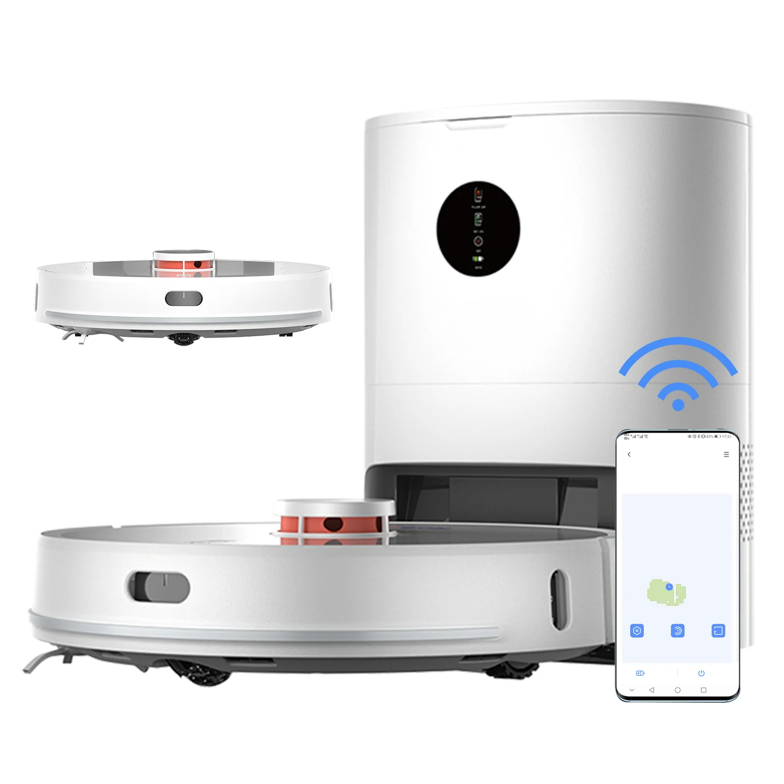 

Lydsto S1 Robotic Vacuum Cleaner with Self-emptying Dust Dustbin LIDAR Navigation,Smart Mapping Sweeping Mop long running time
