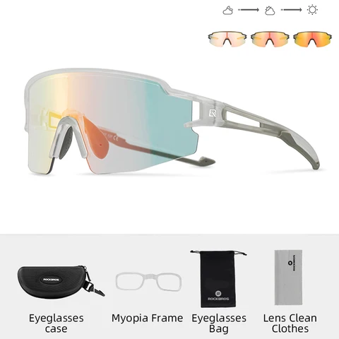 ROCKBROS Велосипедные очки Фотохромные велосипедные очки UV400 Защитные очки Поляризованные солнцезащитные очки MTB Шоссейные велосипедные очки