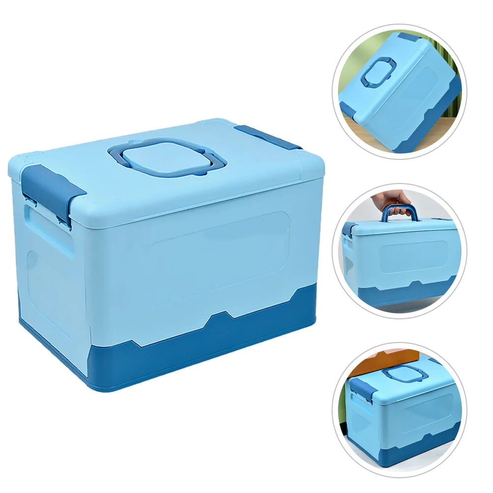 

Portable Storage Box Folding Tool Case Plastic Toys Container Handheld Storage Case