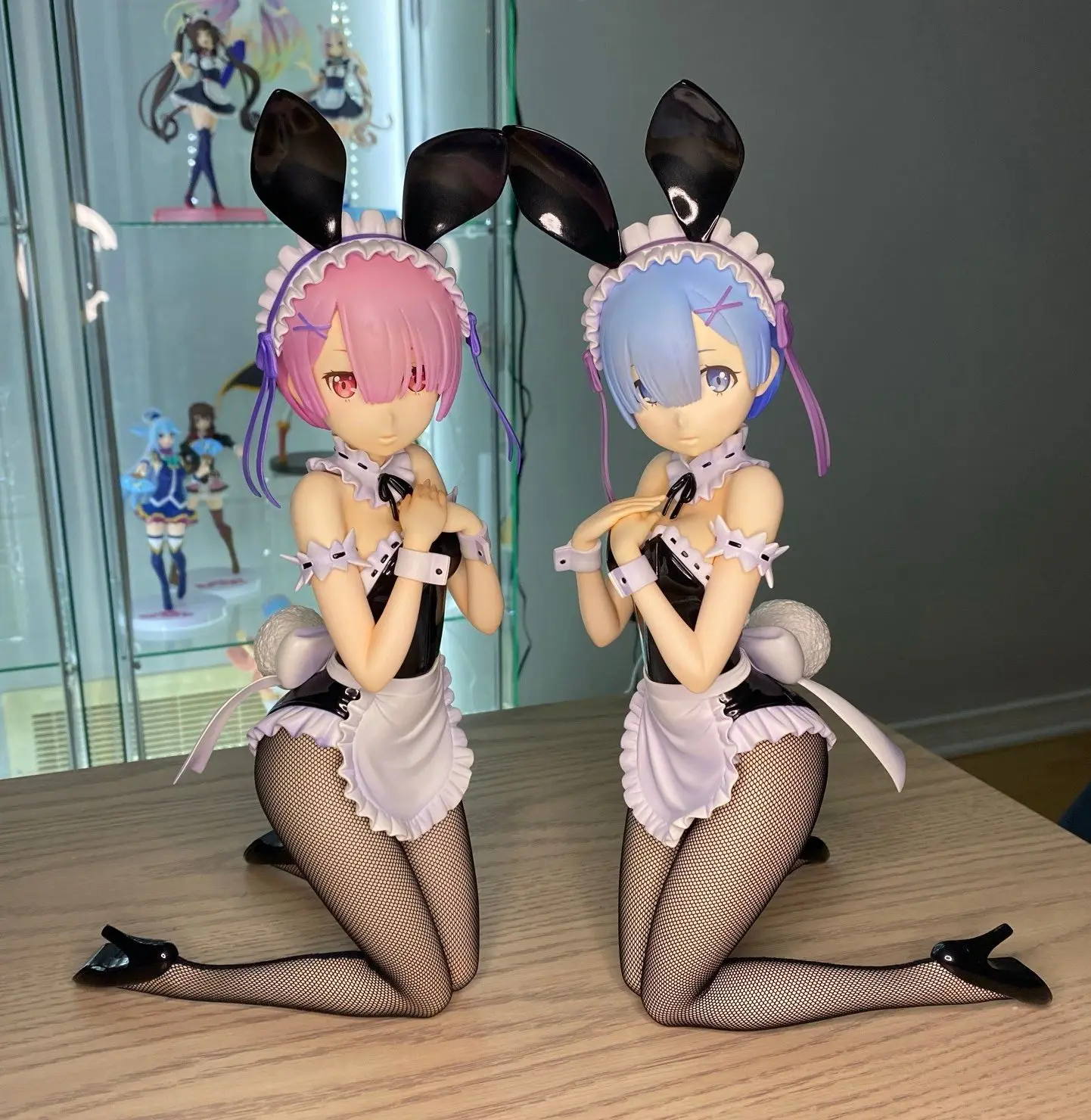 

Freeing B-style Re:ZERO Starting Life in Another World Rem Ram Anime Bunny Girl PVC Action Figure Toy Collection Model Doll