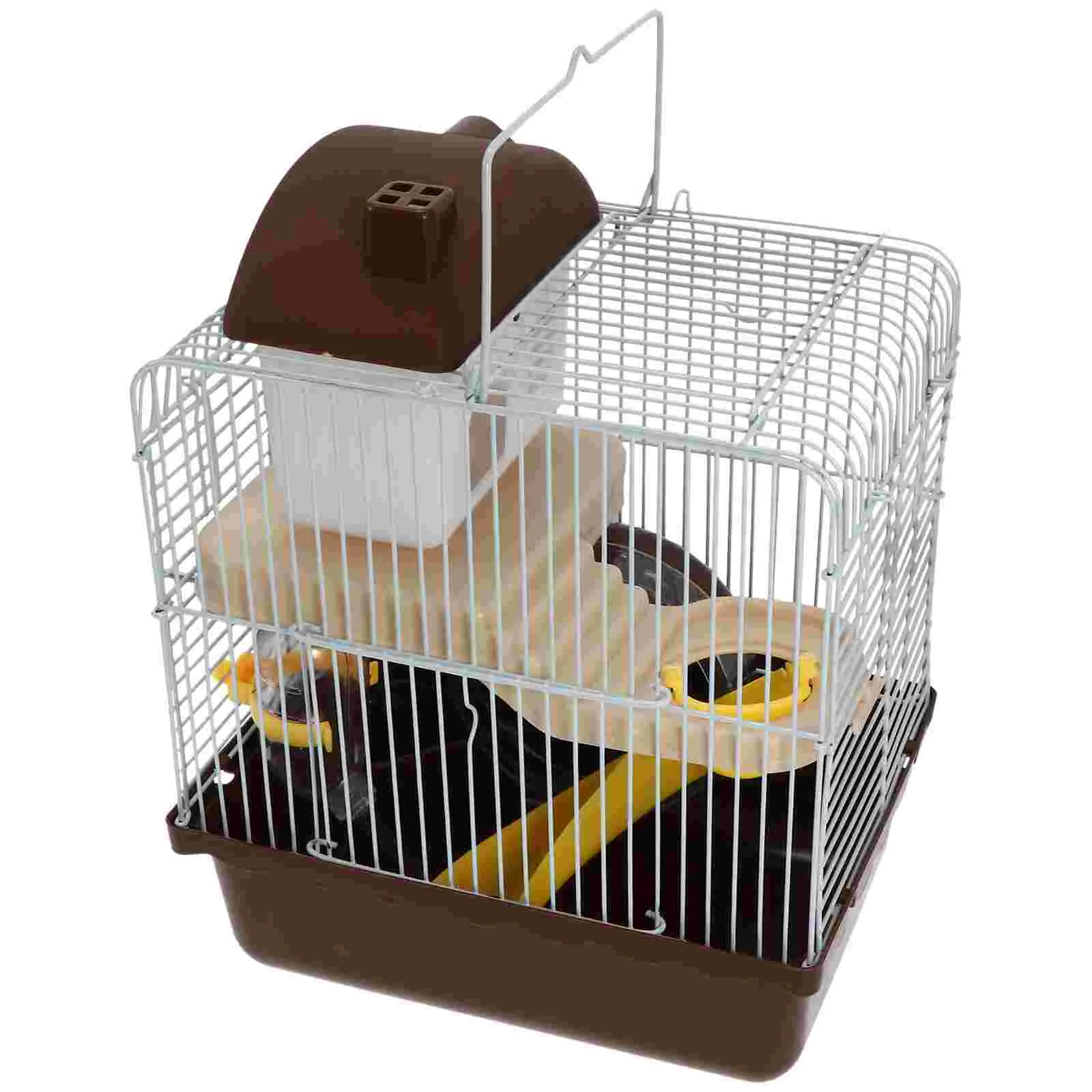 

Hamster Cage Sports Toys Hedgehog Hut Hideout Pet House Plastic Small Animal Travel Rat Accessories