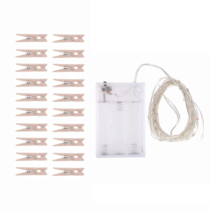 

Detachable Creative Copper Clip Light String Starry Decoration String Lights LED String Light Party Wedding Photo Wall Decorate
