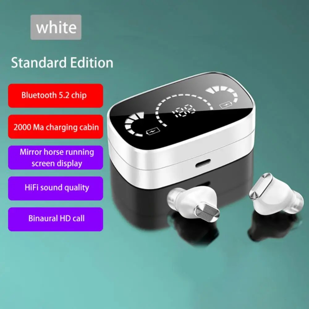 

Noise Reduction Tws Headset With Charging Box Bluetooth Earphones Touch Control Earphones Digital Display Wireless Headphones