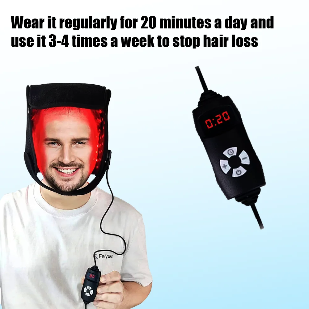 Светодиодные устройства для терапии красным светом шапочка роста волос кепка от