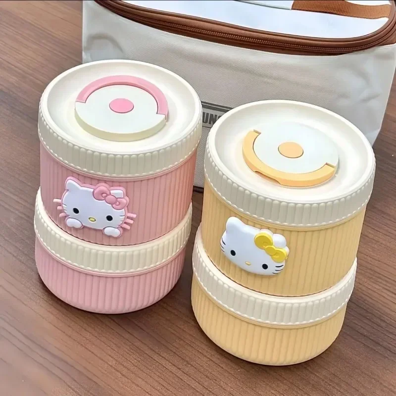 Hello Kitty аниме MINISO модный кавайный изолированный ланч-бокс милый мультяшный