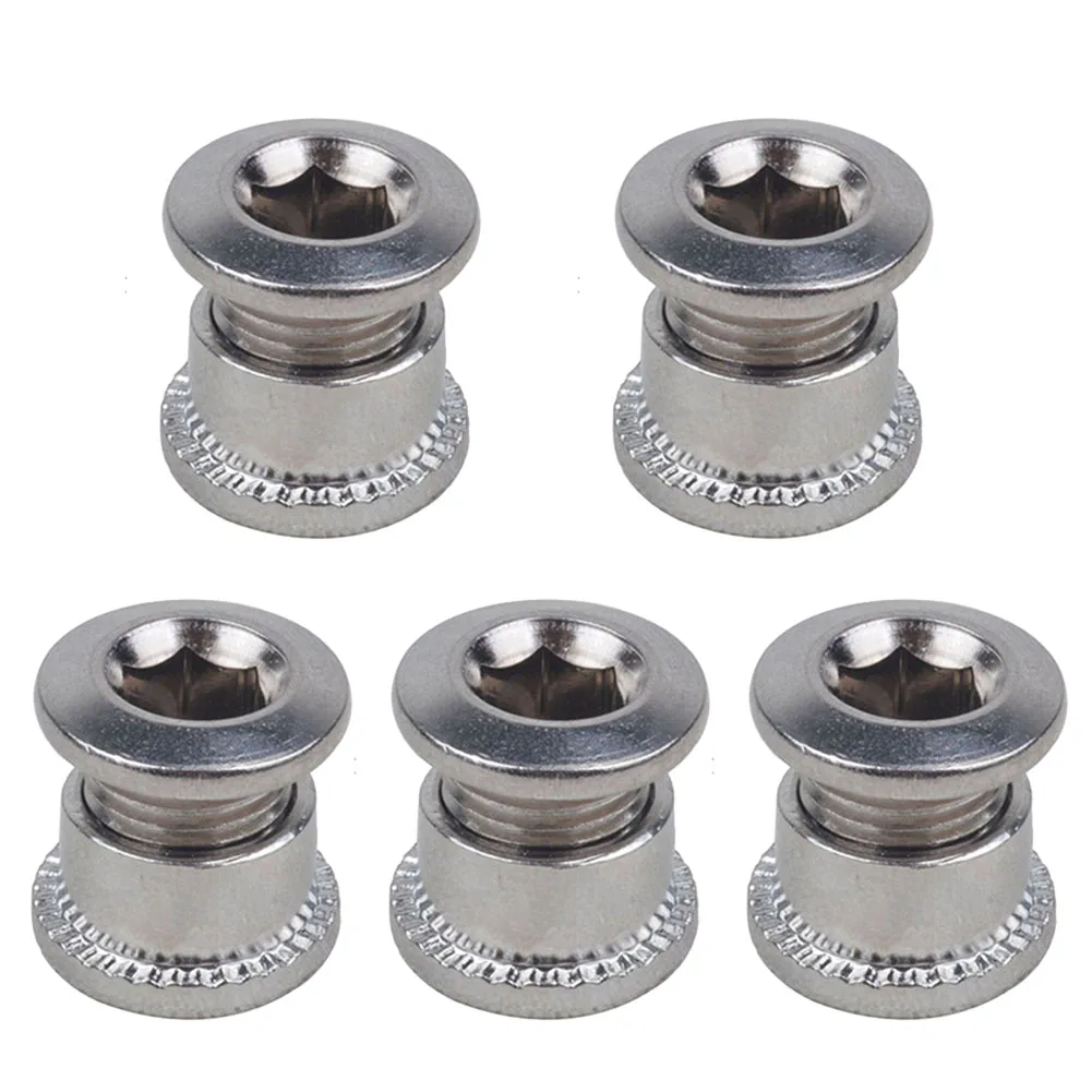 Brand New Crank Bolts Nuts 5 Pairs Bike Accessories Chainring Bolt Corrosion-resistant Crankset Bolts Light-weight