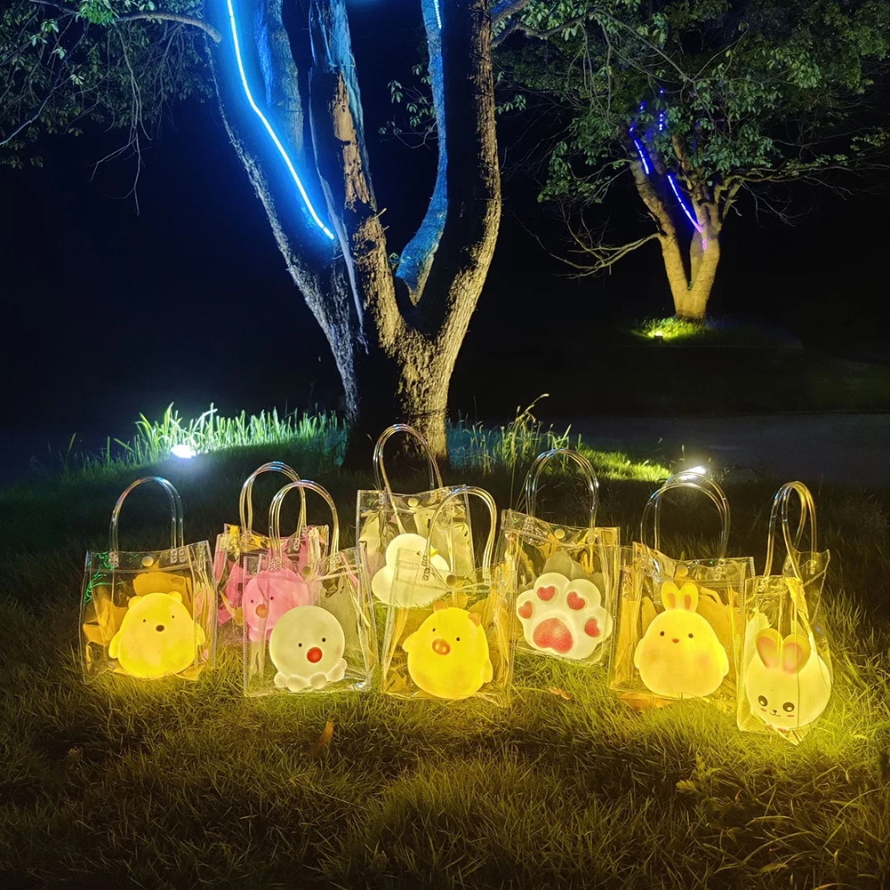 

Children Led Night Light With Gift Bag Mini Bedside Table Lamp Kids Battery Lighting Cartoon Bedroom Decoration Accessories